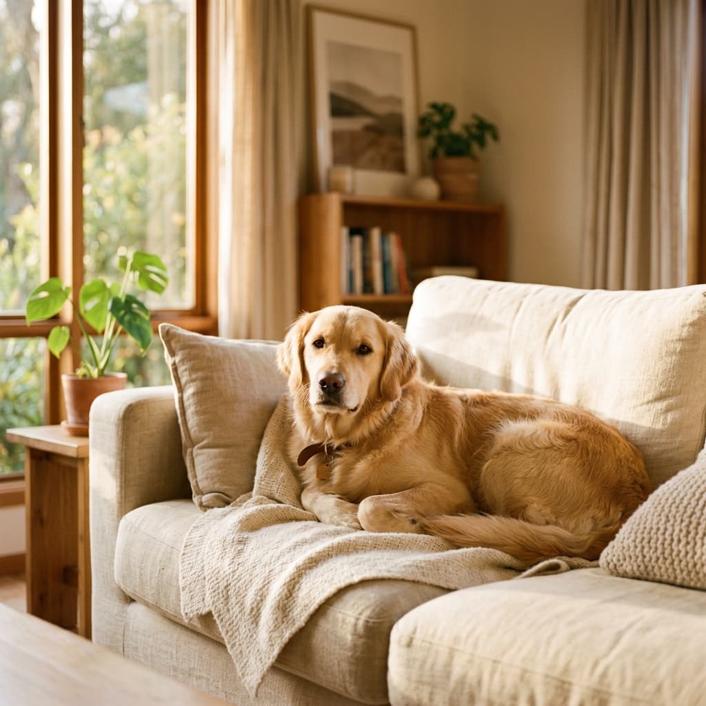 Pet parent — dog or cat on a warm surface