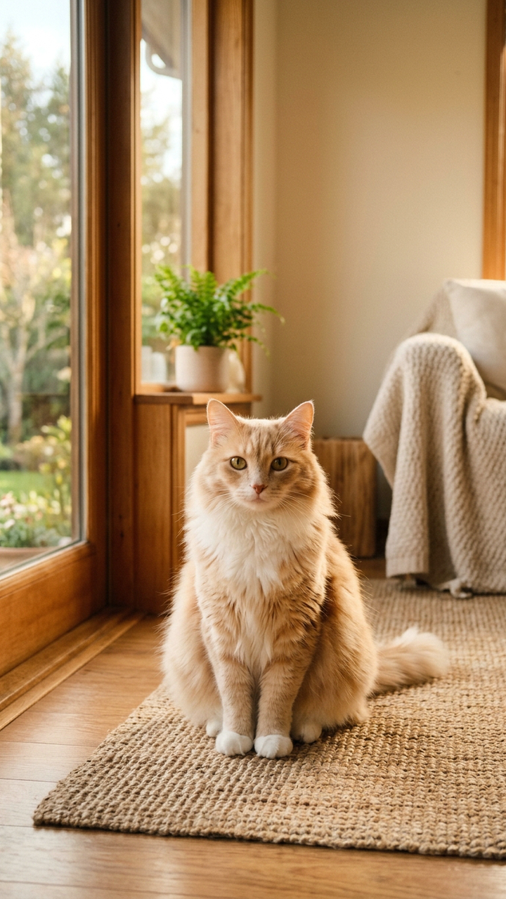 Biscuit, waiting to be settled in